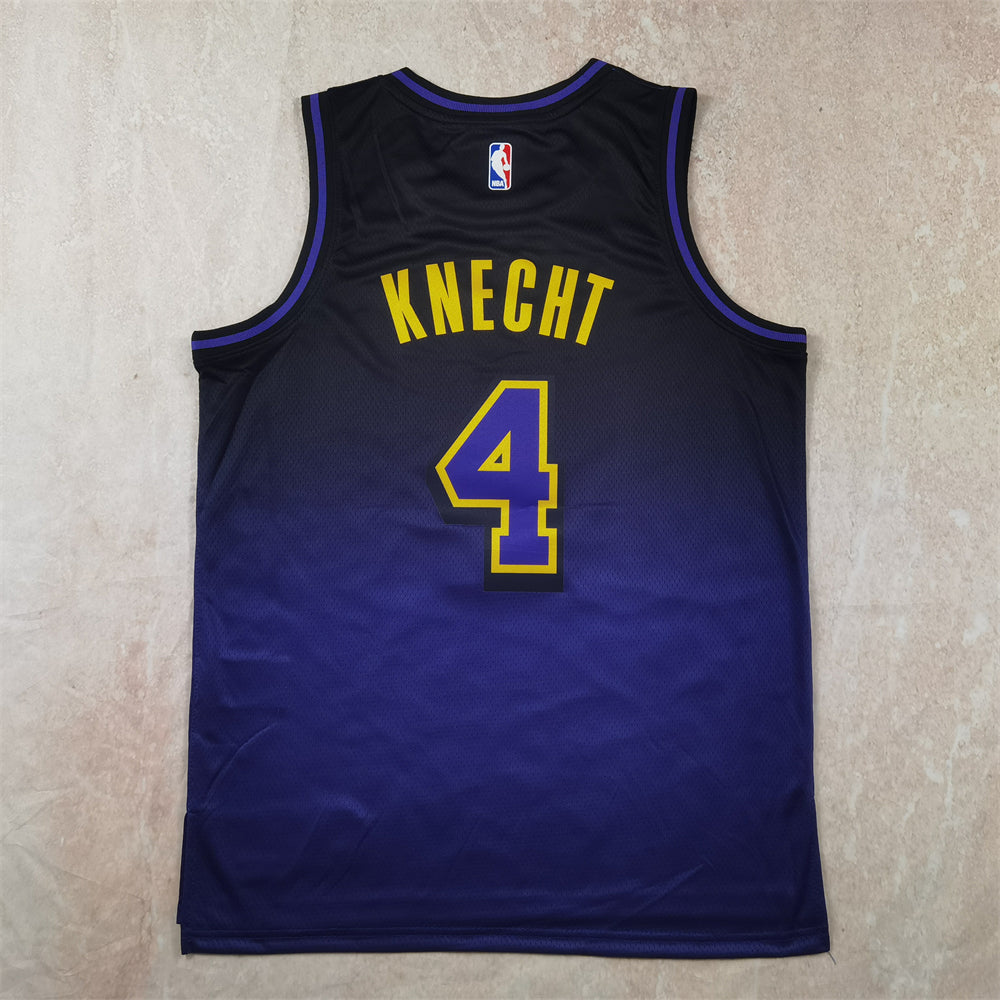 Los Angeles Lakers 4 Purple City Edition Jersey NBA