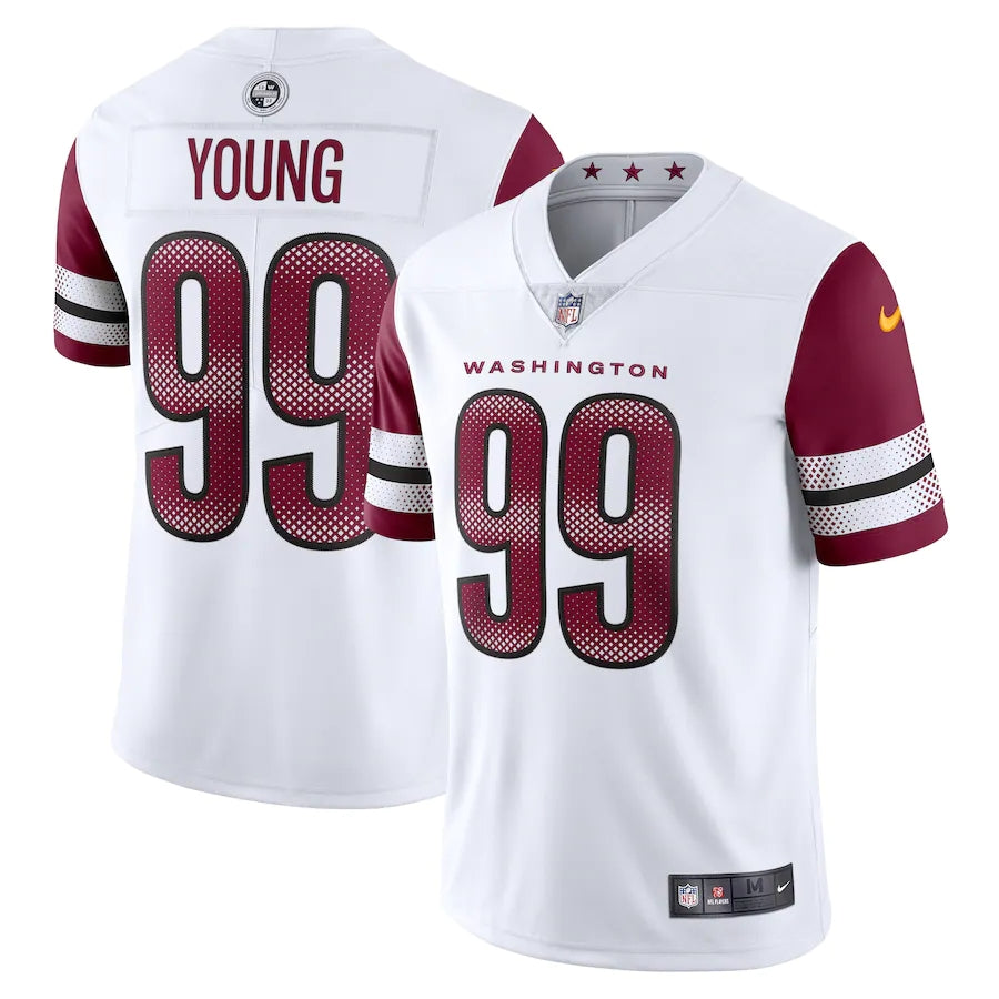 Washington Commanders 99 White & Red Commanders Jersey NFL