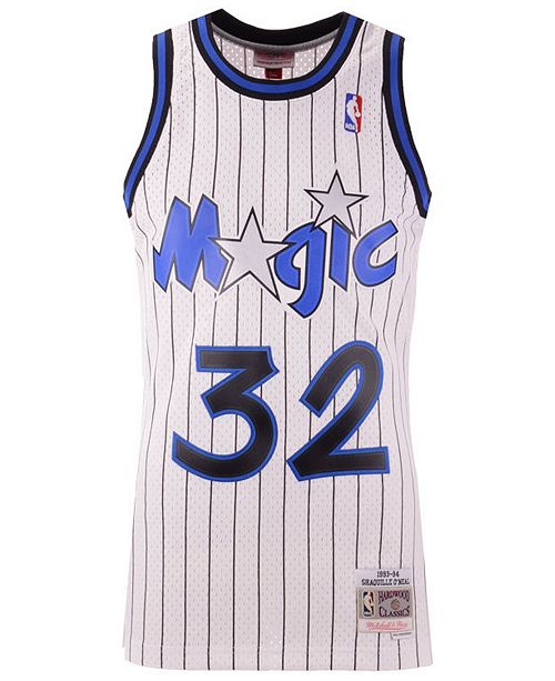Men’s Shaquille O’Neal Orlando Magic 1993-94 White Swingman Jersey By Mitchell & Ness