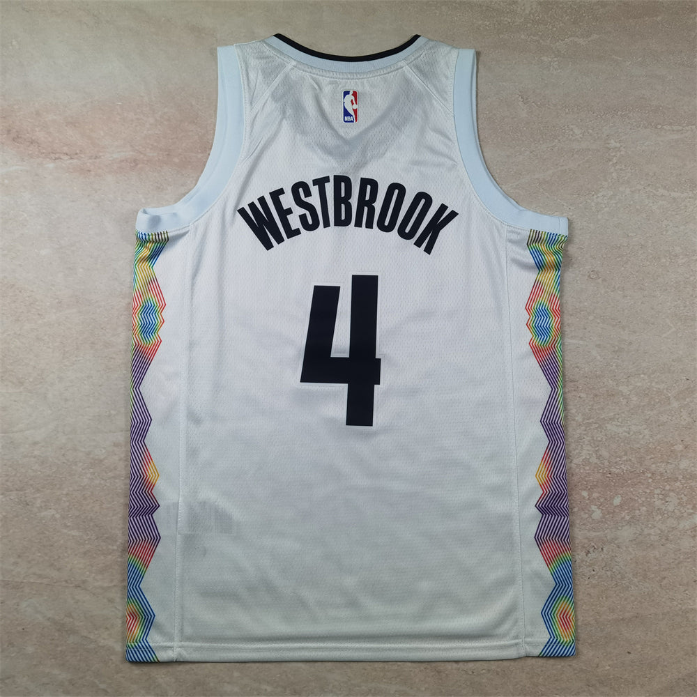 Denver Nuggets 4 White City Edition Jersey NBA