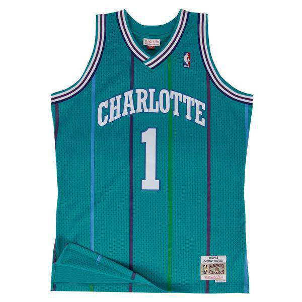 Men’s Muggsy Bogues Charlotte Hornets 1992-93 Swingman Jersey By Mitchell & Ness