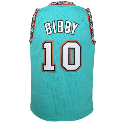 Youth Vancouver Grizzlies Mike Bibby Mitchell & Ness Teal 1998-99 Hardwood Classics Swingman Jersey
