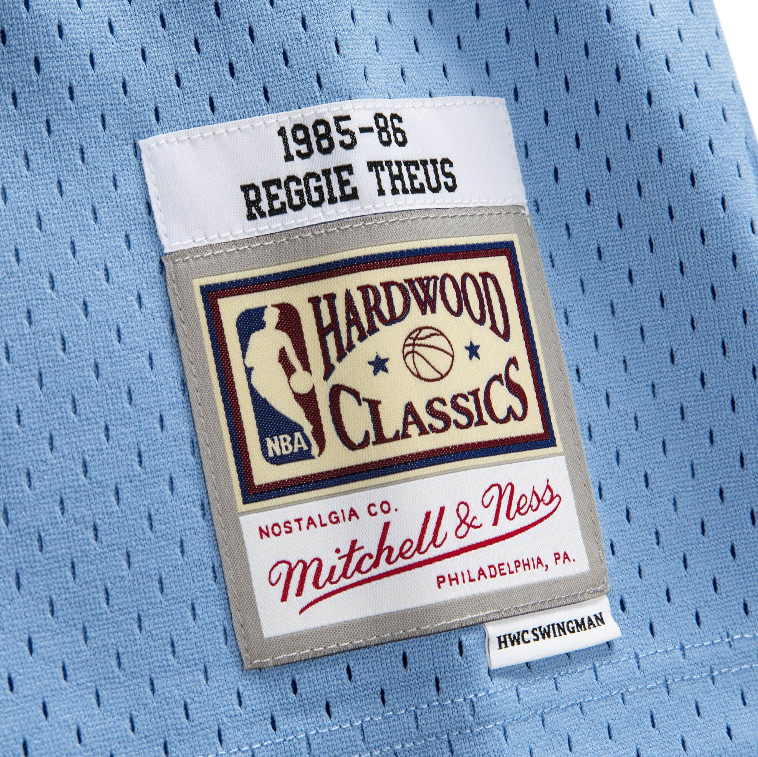 Men’s Reggie Theus Sacramento Kings 1985-86 Powder Blue Swingman Jersey By Mitchell & Ness