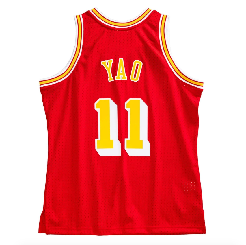 Men’s Yao Ming Houston Rockets 2004-05 Red Swingman Jersey By Mitchell & Ness