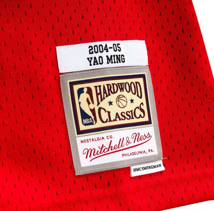 Men’s Yao Ming Houston Rockets 2004-05 Red Swingman Jersey By Mitchell & Ness