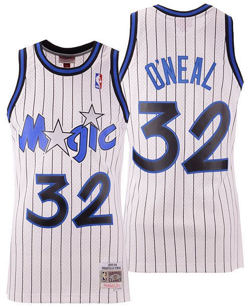 Men’s Shaquille O’Neal Orlando Magic 1993-94 White Swingman Jersey By Mitchell & Ness