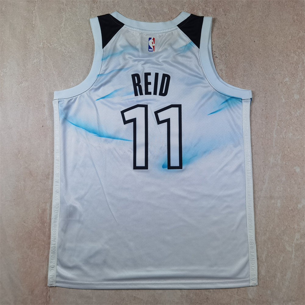 Minnesota Timberwolves 11 White City Edition Jersey NBA