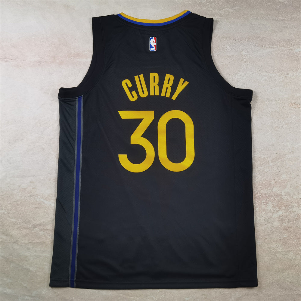 Golden State Warriors 30 Black Declaration Edition Jersey NBA
