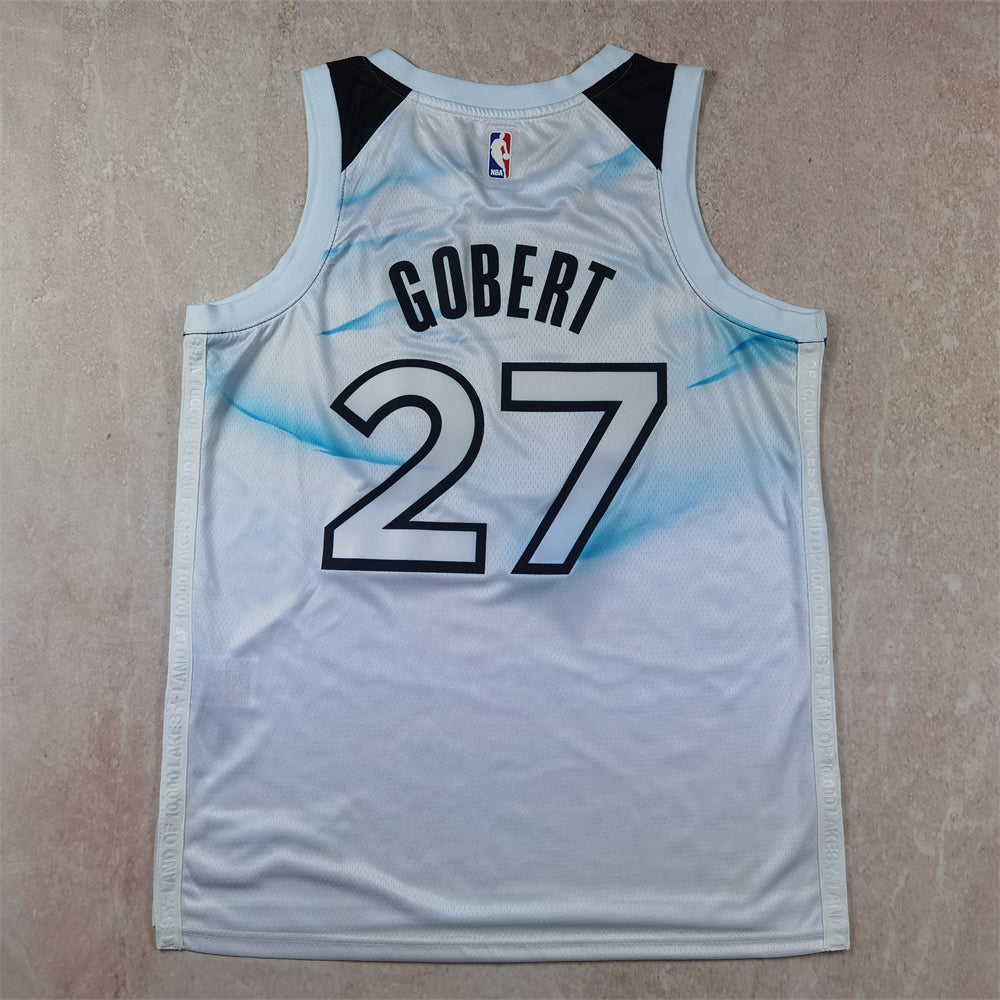 Minnesota Timberwolves 27 White City Edition Jersey NBA