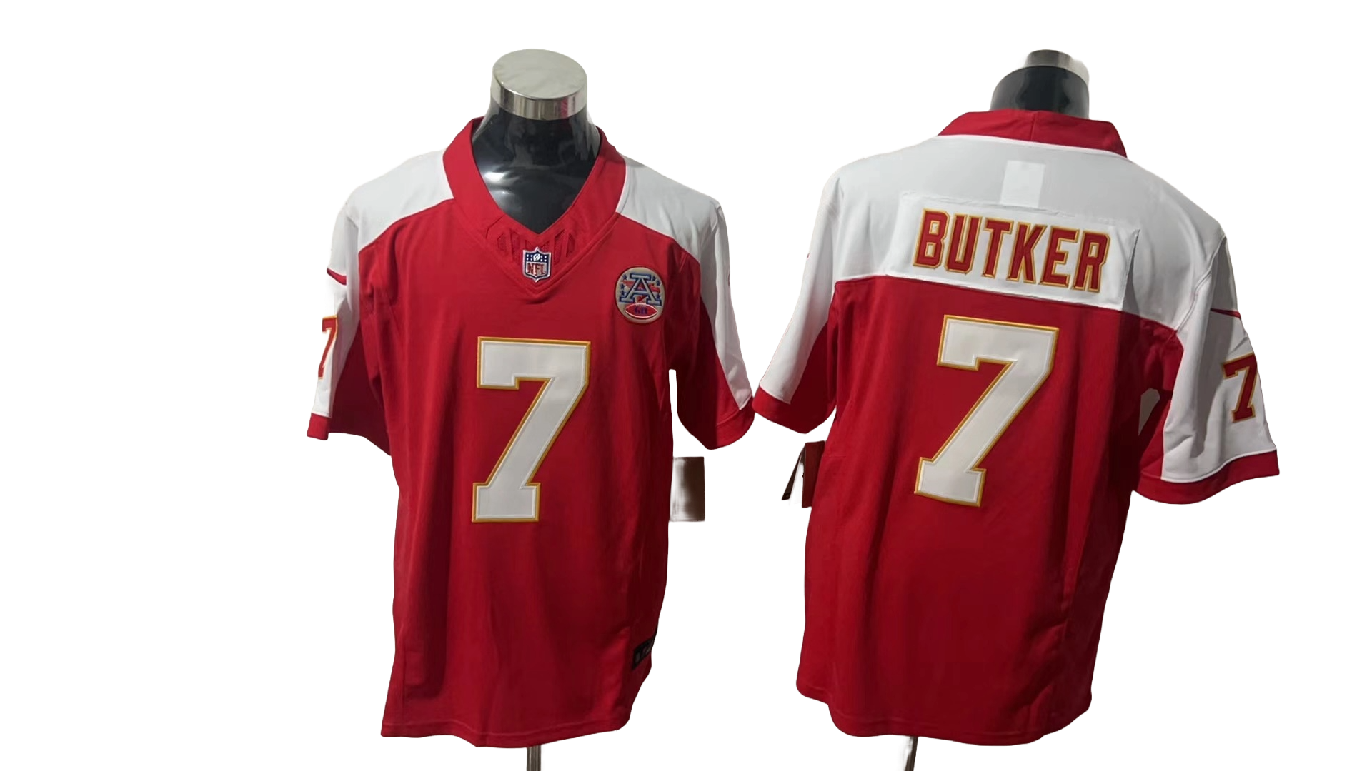 Kansas City Chiefs 7 Red Three Generations of Gratitude Jersey NFL