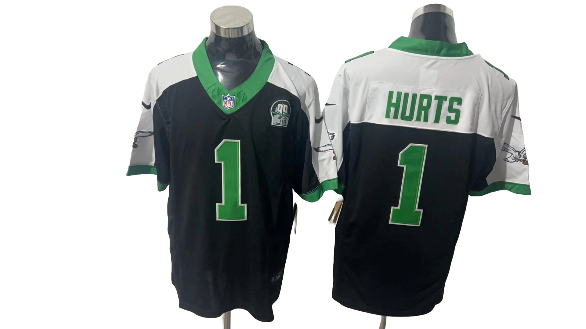 Philadelphia Eagles 1 White & Dark Blue Three Generations of Gratitude Jersey NFL