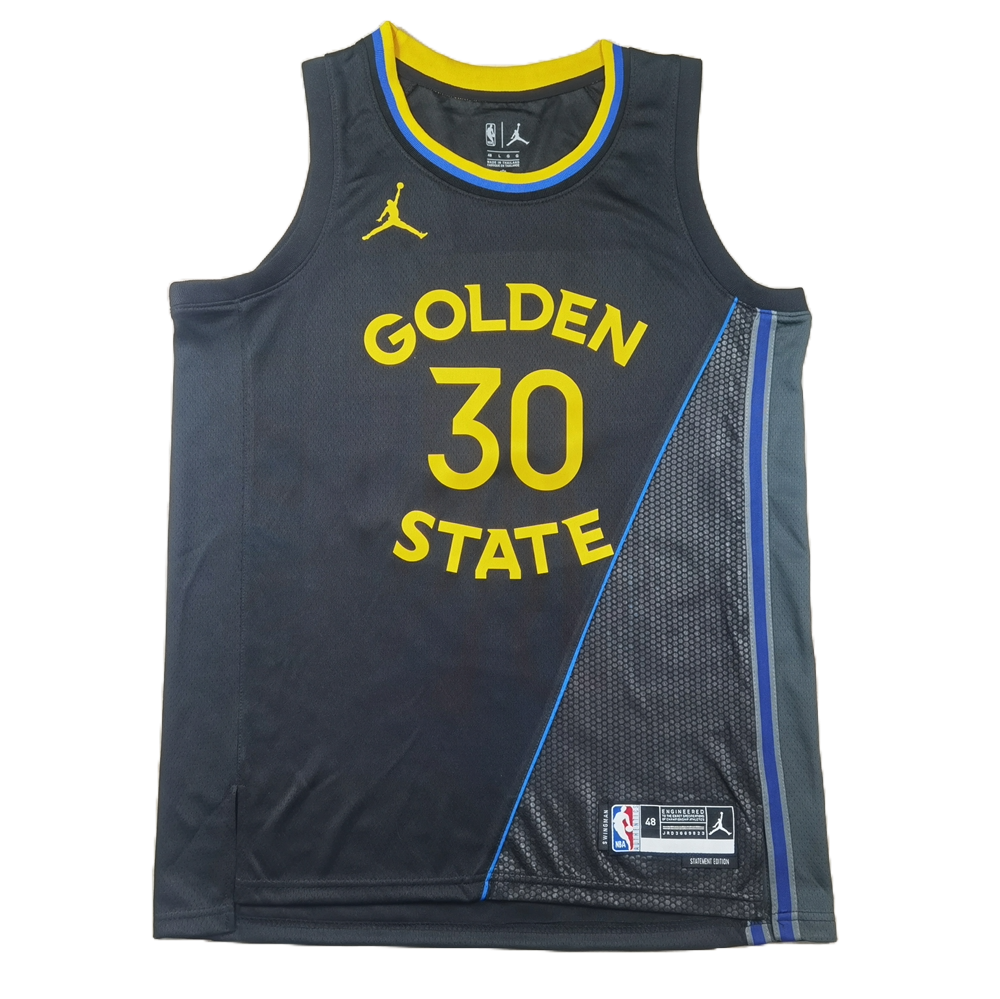 Golden State Warriors 30 Black Declaration Edition Jersey NBA