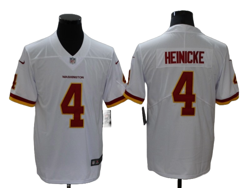 Washington Commanders 4 White Commanders Jersey NFL