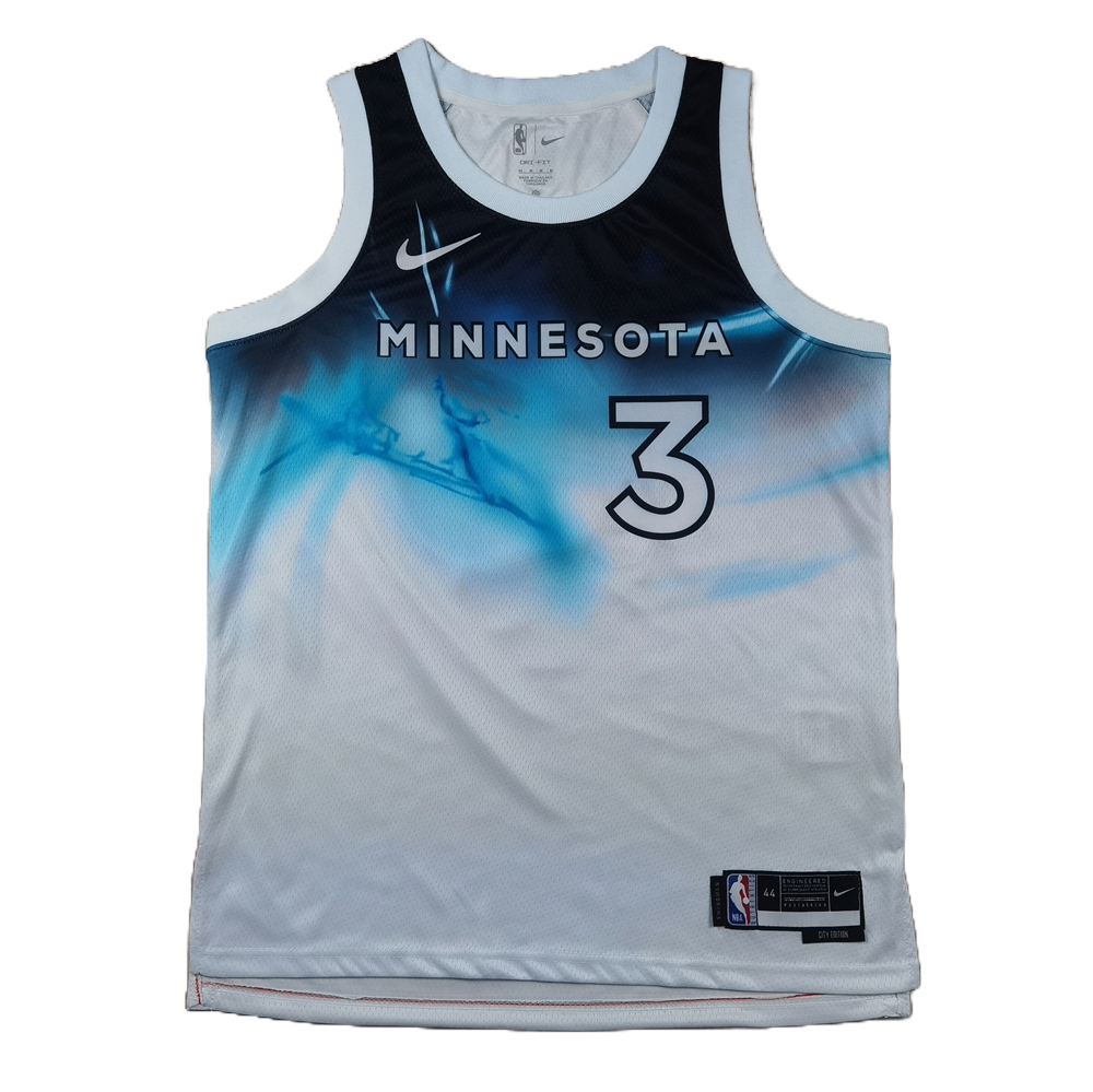 Minnesota Timberwolves 3 White City Edition Jersey NBA