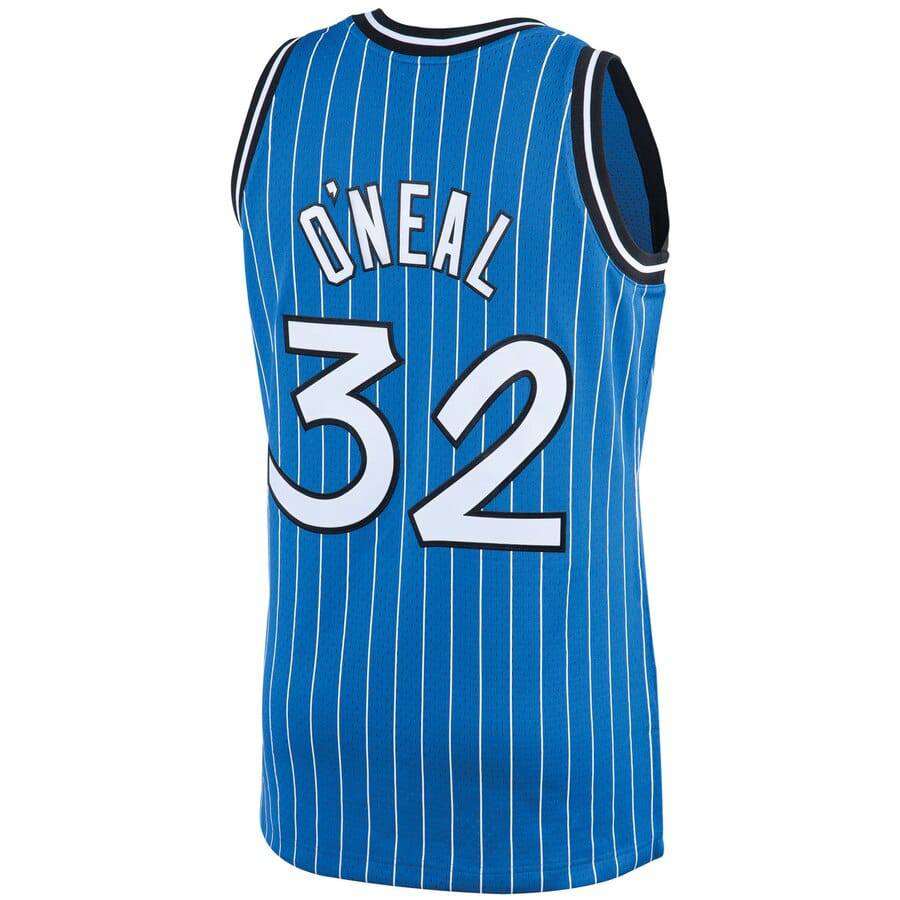 Men’s Shaquille O’Neal Orlando Magic 1994-95 Blue Swingman Jersey By Mitchell & Ness