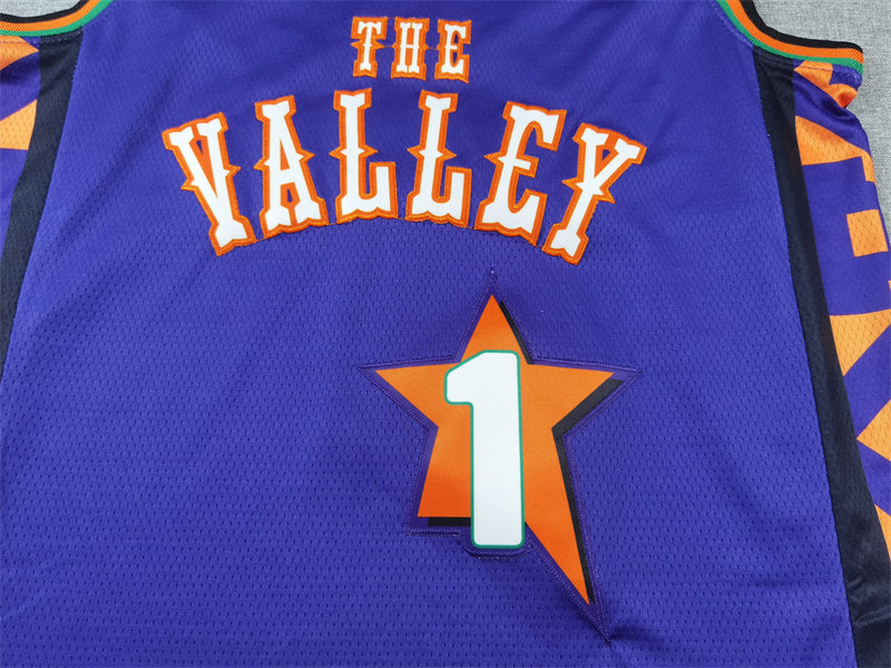 Phoenix Suns 1 Purple City Edition Jersey NBA