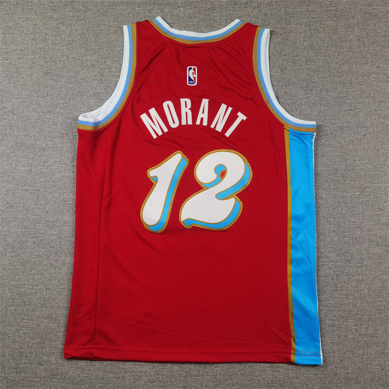 Memphis Grizzlies 12 Red City Edition Jersey NBA