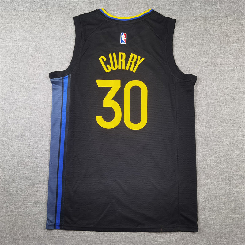 Golden State Warriors 30 Black Declaration Edition Jersey NBA