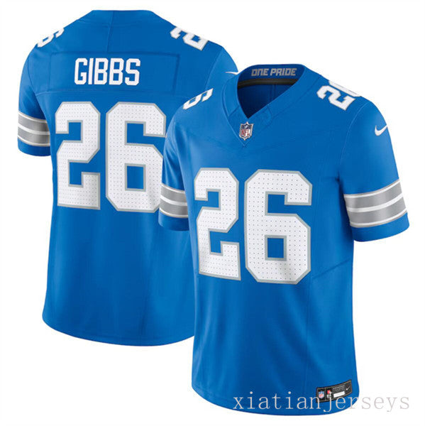Detroit Lions 26 Blue The New Three-Generation Lion Jersey NFL