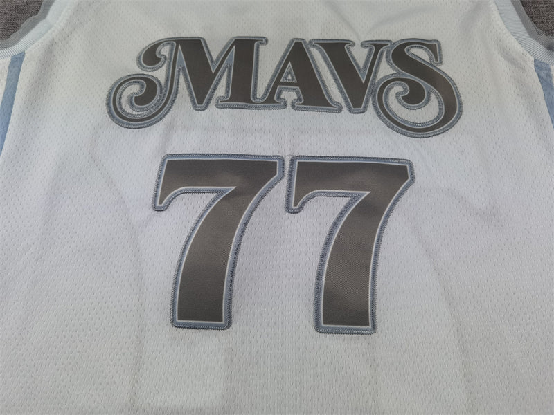 Dallas Mavericks 77 White City Edition Jersey NBA