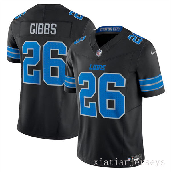 Detroit Lions 26 Black The New Three-Generation Lion Jersey NFL