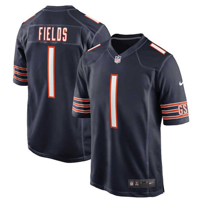 Justin Fields Chicago Bears Youth Navy Blue Nike Game Jersey