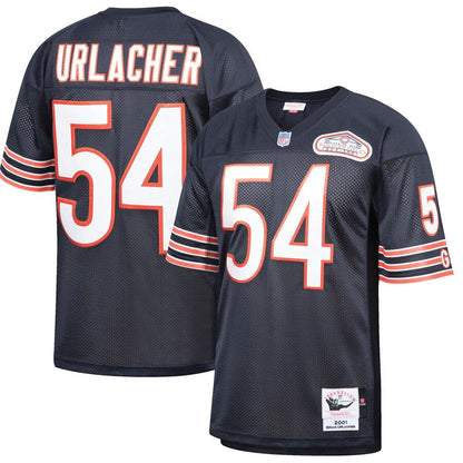 Brian Urlacher Chicago Bears Mitchell &amp; Ness 2001   Retired Player Jersey - Navy