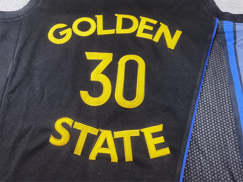 Golden State Warriors 30 Black Declaration Edition Jersey NBA