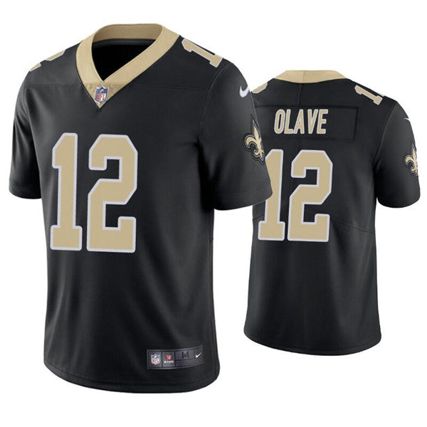 New Orleans Saints 12 Black Saints Jersey NFL