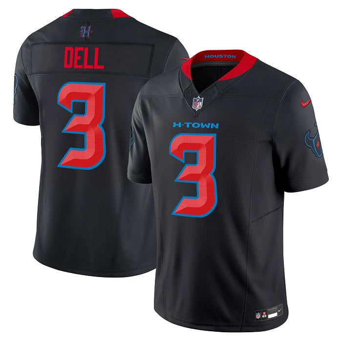 Houston Texans 3 Black &amp; Red New Generation Jersey NFL