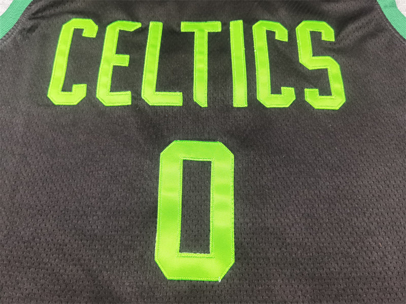 Boston Celtics 0 Black City Edition Jersey NBA