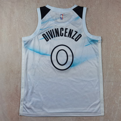 Minnesota Timberwolves 0 White City Edition Jersey NBA