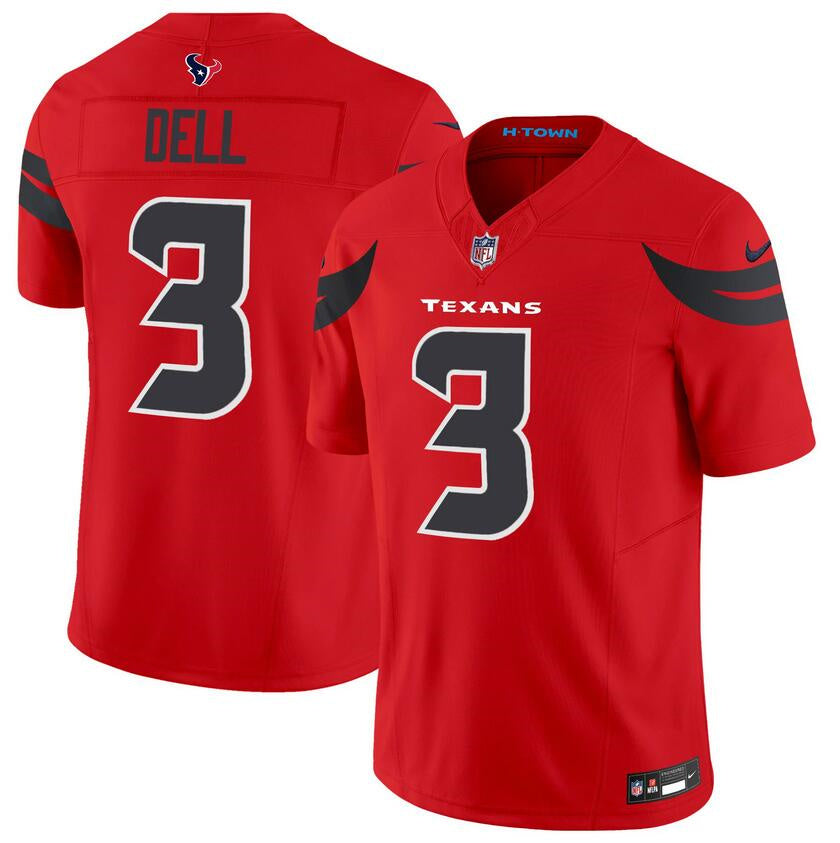 Houston Texans 3 Red New Generation Jersey NFL