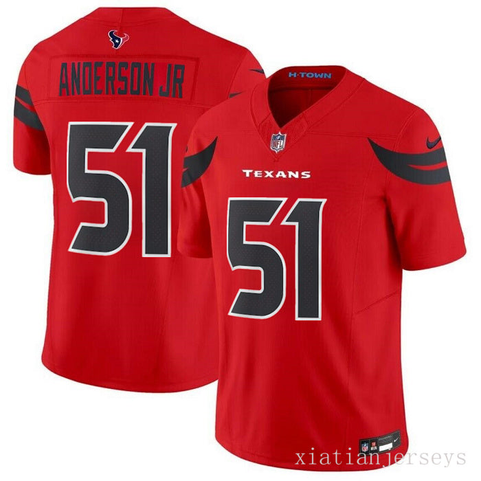 Houston Texans 51 Red New Generation Jersey NFL