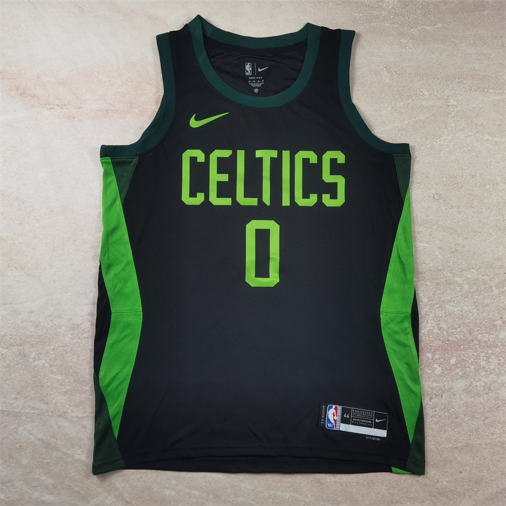 Boston Celtics 0 Black City Jersey NBA