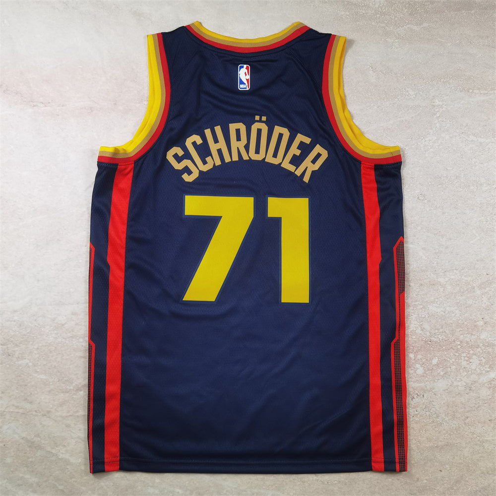 Golden State Warriors 71 Dark Blue City Edition Jersey NBA