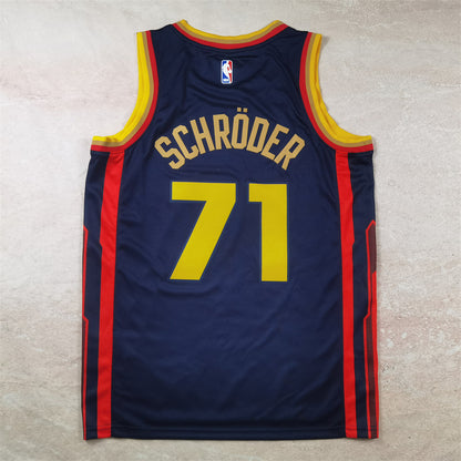 Golden State Warriors 71 Dark Blue City Edition Jersey NBA