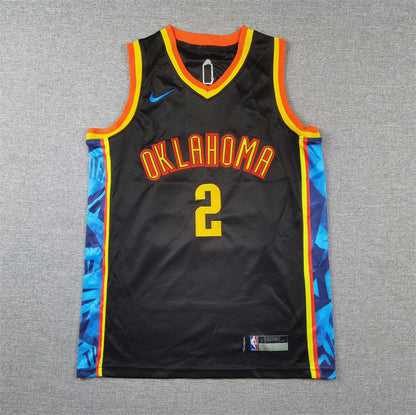 Oklahoma City Thunder 2 Black Jersey NBA