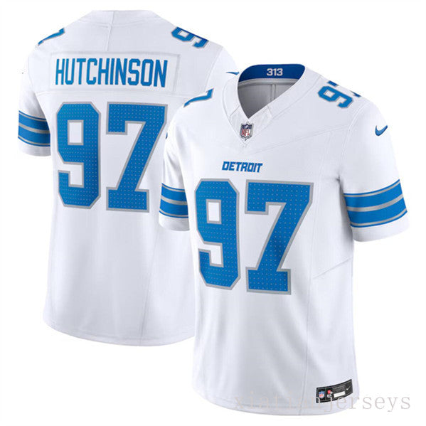 Detroit Lions 97 White The New Three-Generation Lion Jersey NFL