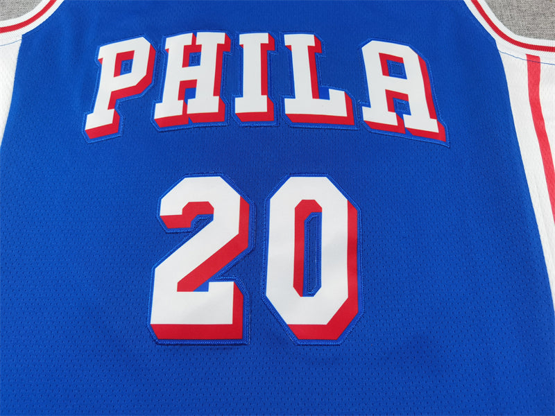 Philadelphia 76ers 20 blue Jersey NBA