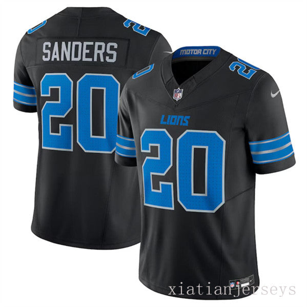 Detroit Lions 20 Black The New Three-Generation Lion Jersey NFL