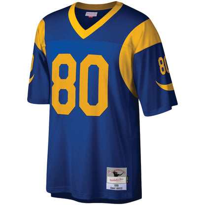 Mens St. Louis Rams Isaac Bruce Mitchell &amp; Ness Royal Blue/Yellow 1999 Legacy Jersey