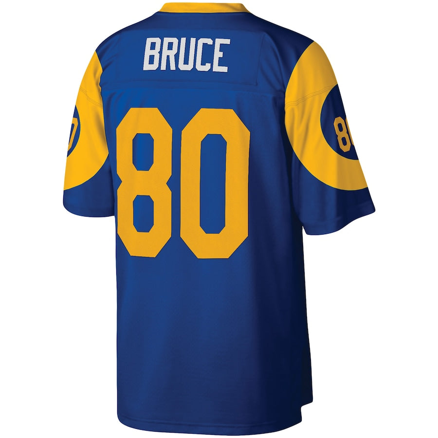 Mens St. Louis Rams Isaac Bruce Mitchell &amp; Ness Royal Blue/Yellow 1999 Legacy Jersey