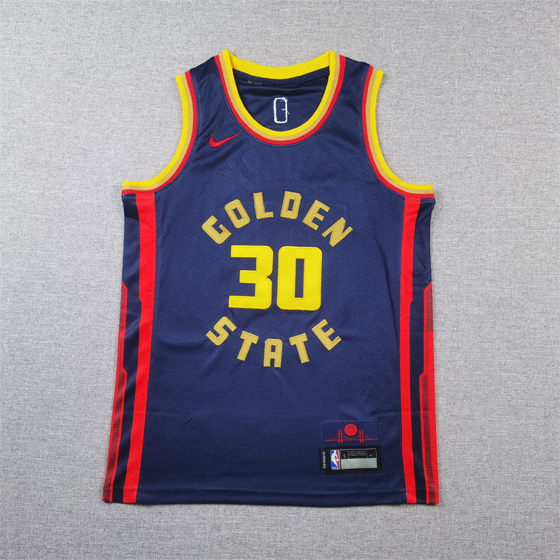 Golden State Warriors 30 Dark Blue City Edition Jersey NBA