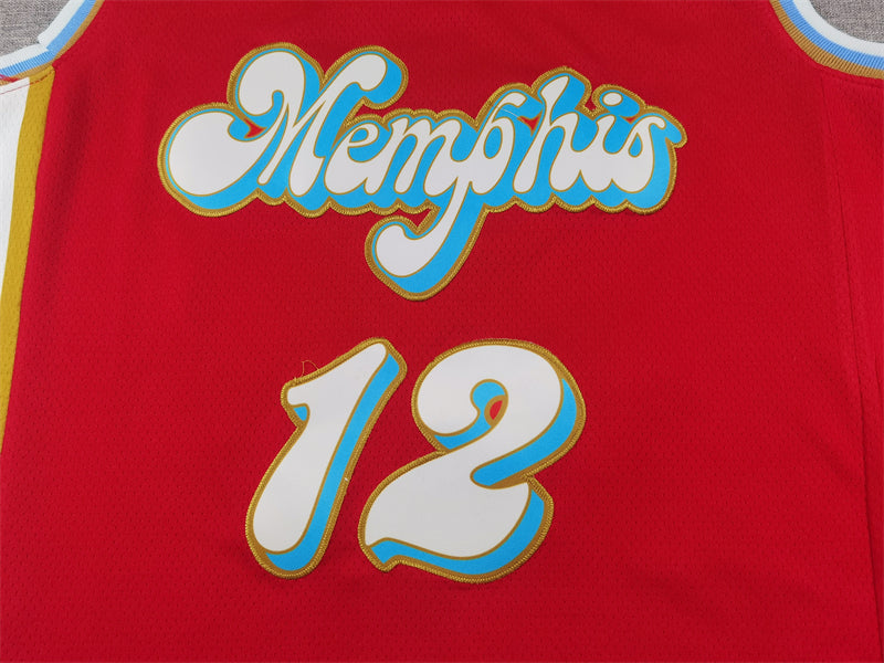 Memphis Grizzlies 12 Red City Edition Jersey NBA