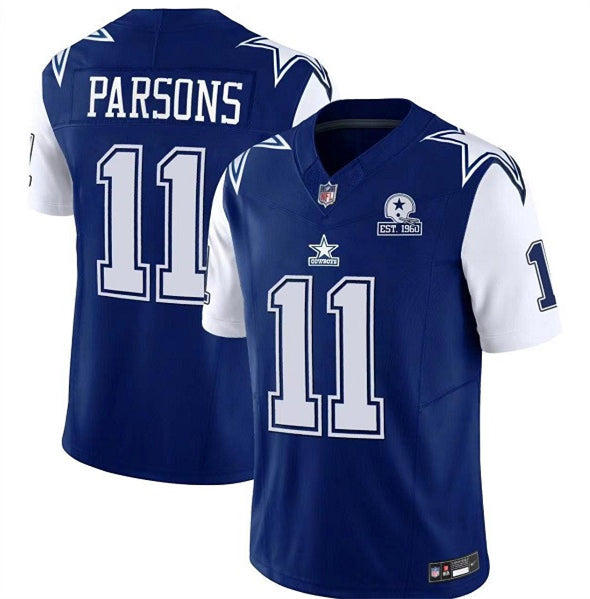 Dallas Cowboys 11 Blue Denim Retro 3 Jersey NFL