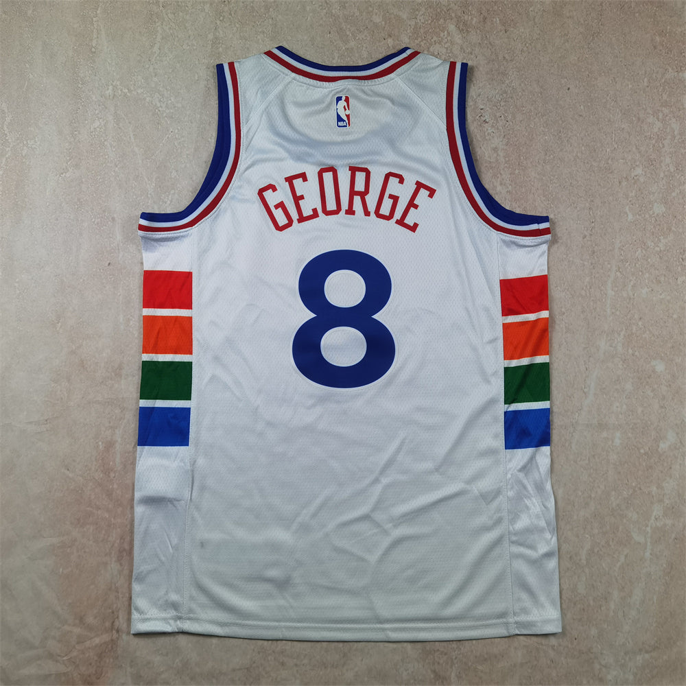 Philadelphia 76ers 8 White City Edition Jersey NBA