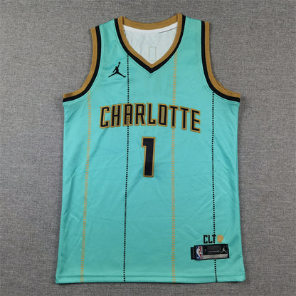 Charlotte Hornets 1 Green Jersey NBA