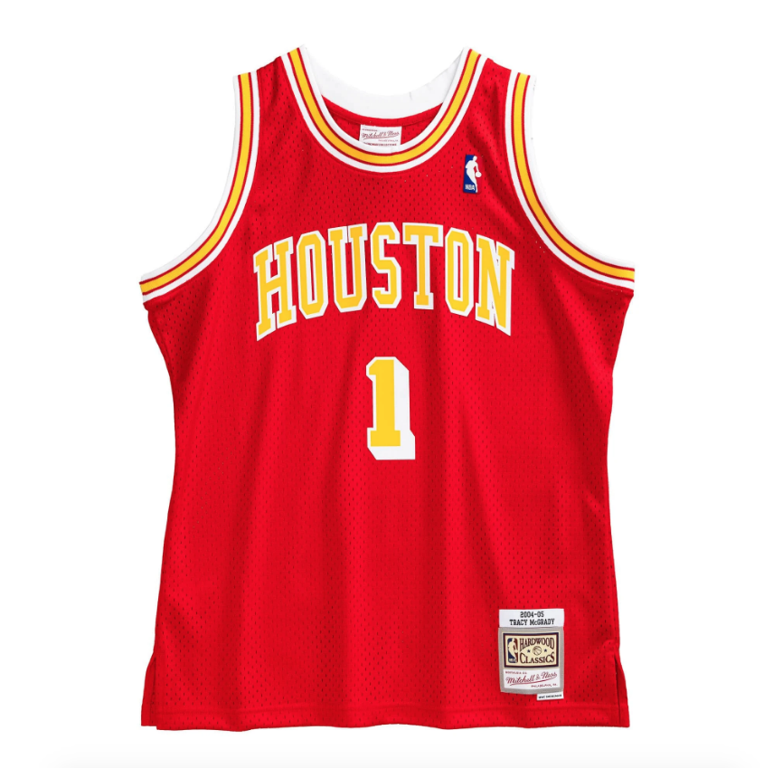 Men’s Tracy McGrady Houston Rockets 2004-05 Red Swingman Jersey By Mitchell &amp; Ness