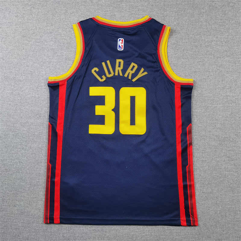 Golden State Warriors 30 Dark Blue City Edition Jersey NBA